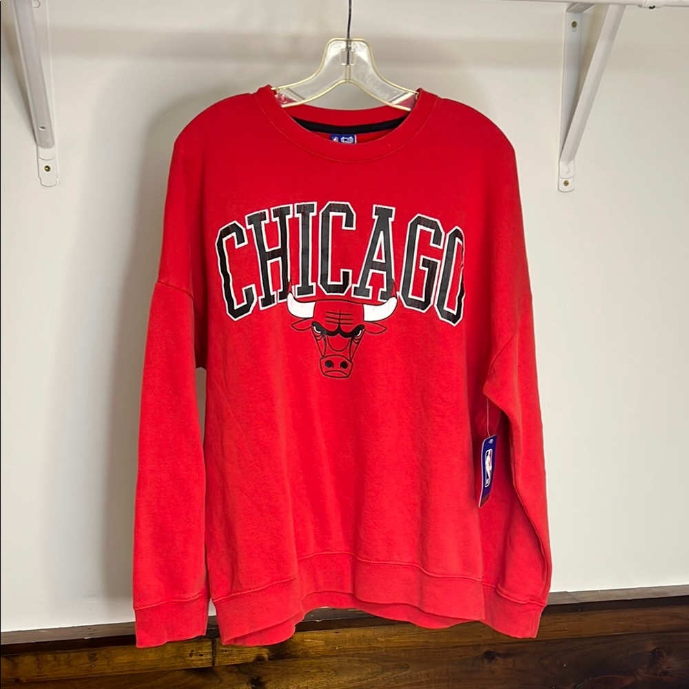 NWT Chicago Bulls Red Crewneck Sweatshirt- XL